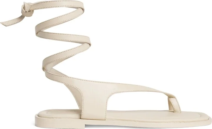 A.Emery Leather Ankle-Wrap Heidi Sandals