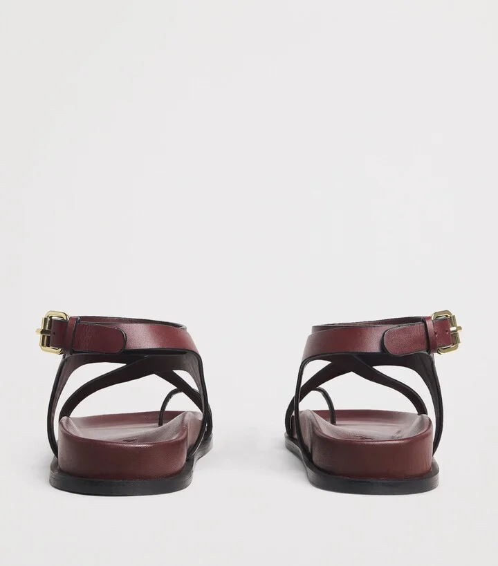 A.Emery Leather Jalen Slim Sandals - Image 4