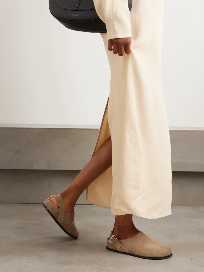 A Emery - Louis Suede Slingback Clogs - Brown - Image 2