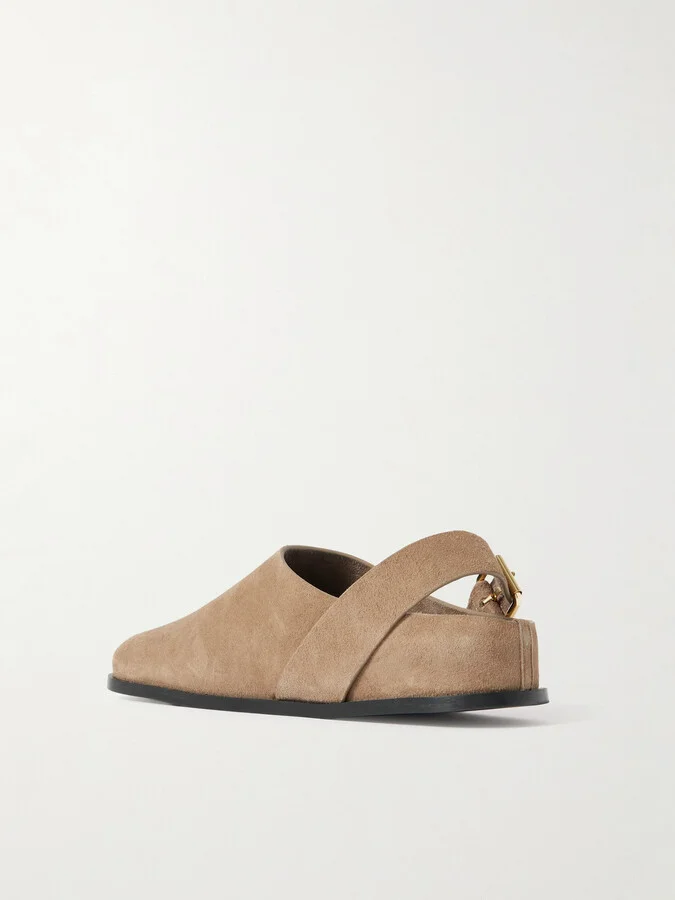 A Emery - Louis Suede Slingback Clogs - Brown - Image 3