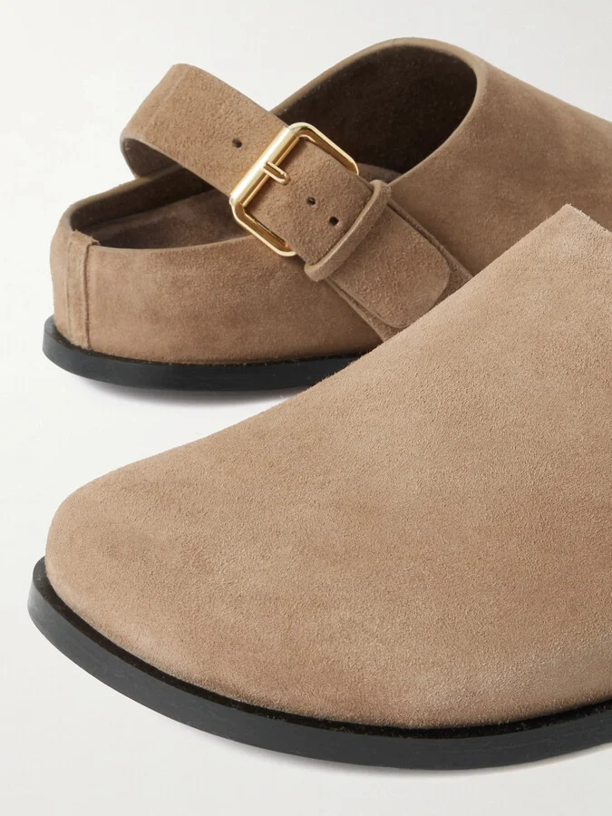 A Emery - Louis Suede Slingback Clogs - Brown - Image 4