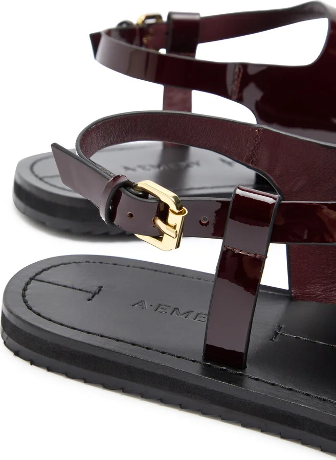 A.emery Milne Patent Leather Sandals - Image 4