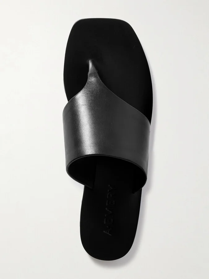 A Emery - Paton Leather Sandals - Black - Image 5