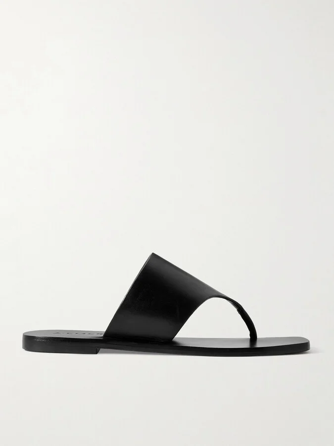 A Emery - Paton Leather Sandals - Black