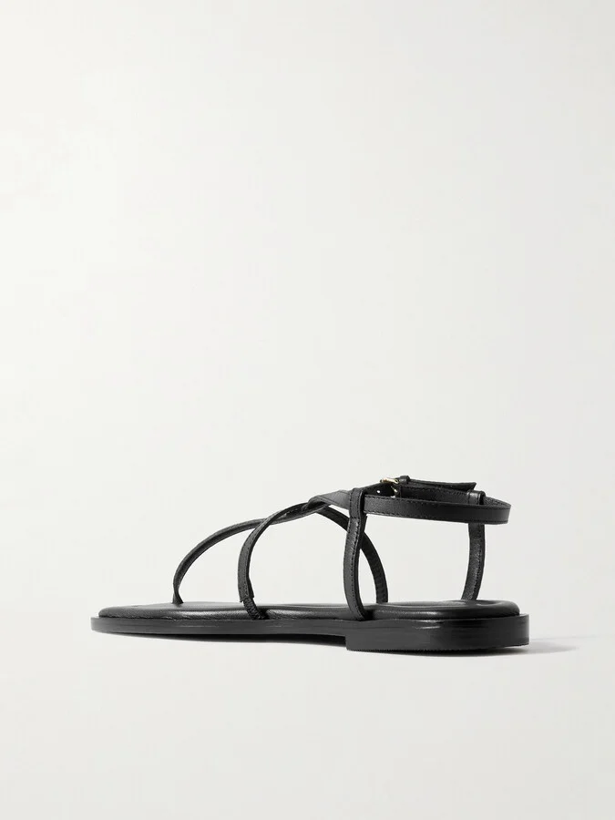 A Emery - Remly Leather Sandals - Black - Image 3