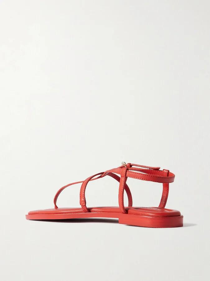 A Emery - Remly Leather Sandals - Red - Image 3
