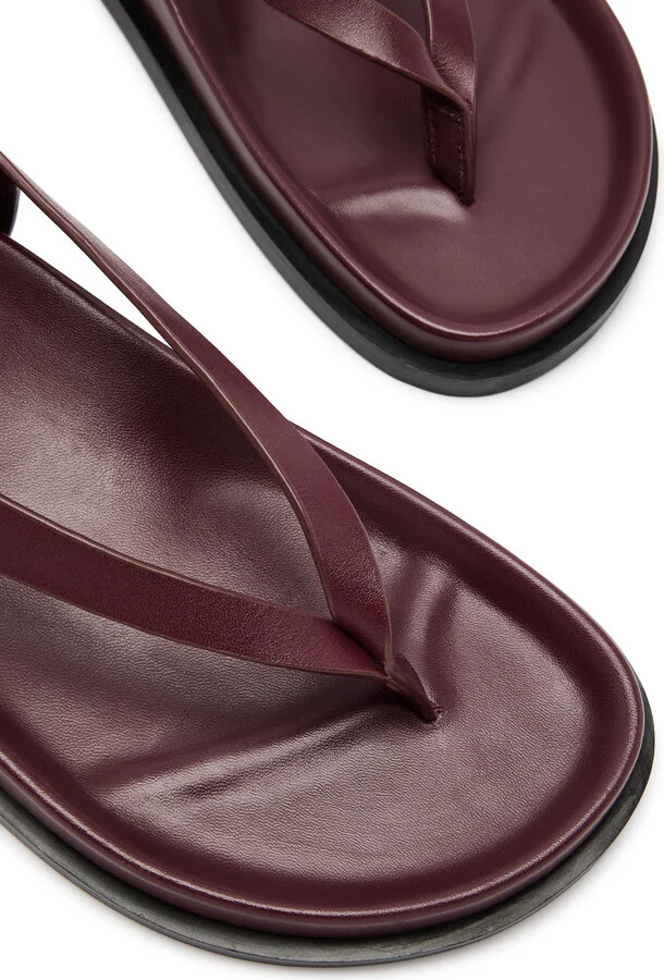 A.emery Shel Lace-up Leather Thong Sandals - Image 3