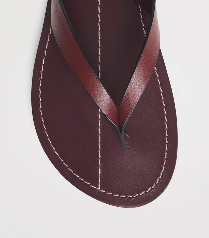 A.Emery Suede Flora Flip Flops - Image 5