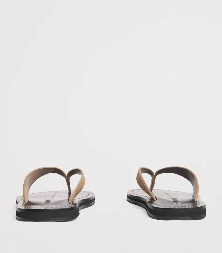 A.Emery Suede Flora Flip Flops - Image 4