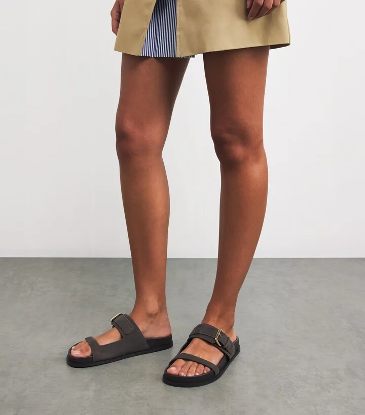 A.Emery Suede Prince Sandals - Image 2