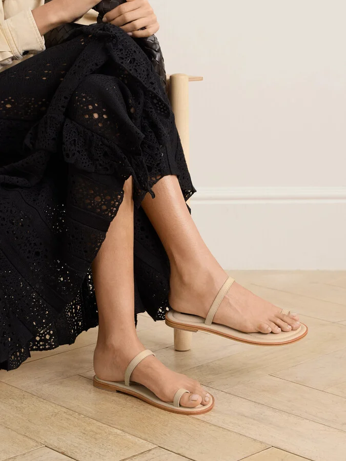 A Emery - Turi Leather Sandals - Cream - Image 2