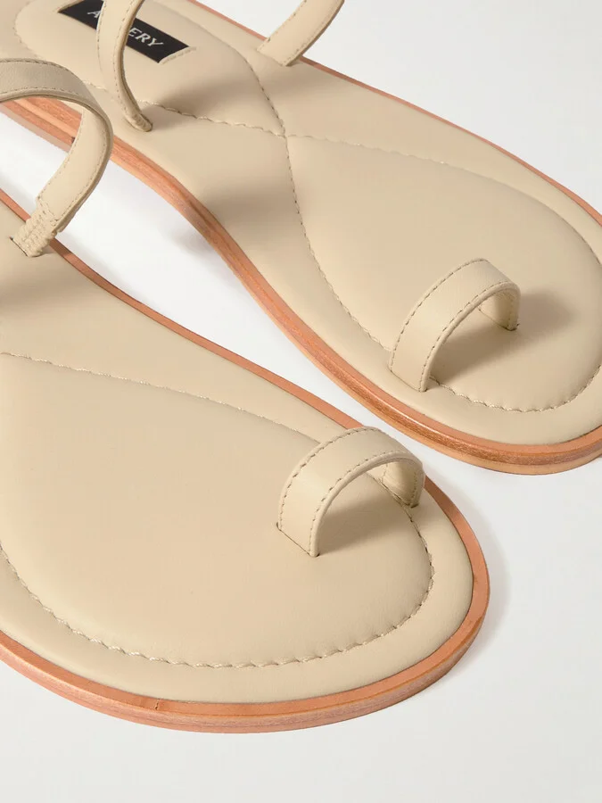 A Emery - Turi Leather Sandals - Cream - Image 4