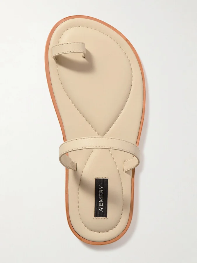 A Emery - Turi Leather Sandals - Cream - Image 5