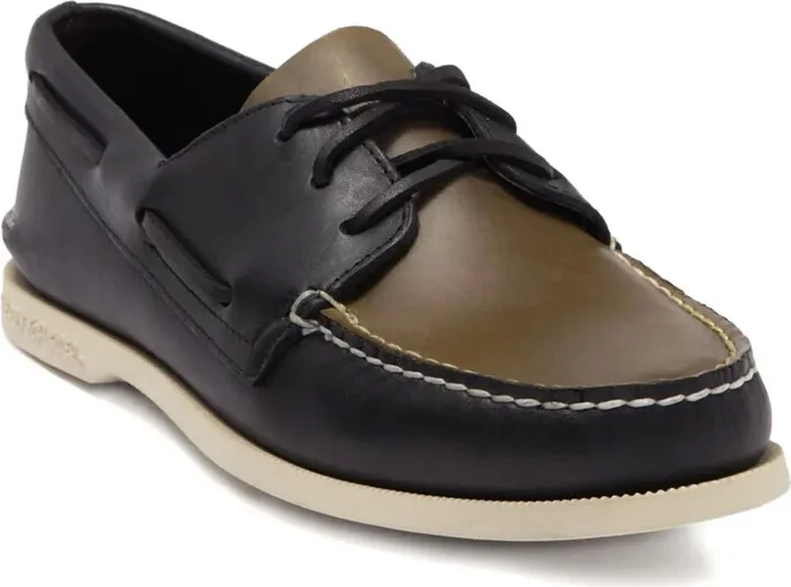 A/O 3 Eye "Black/White" boat shoes - Image 2
