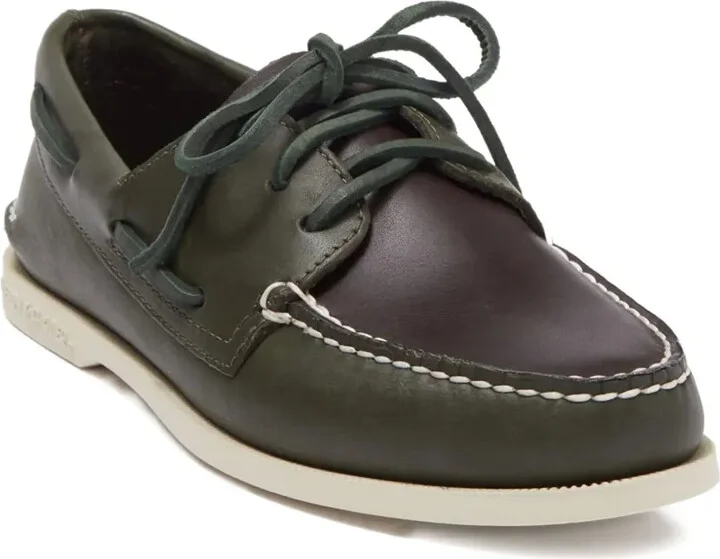 A/O 3 Eye "Green" boat shoes - Image 2
