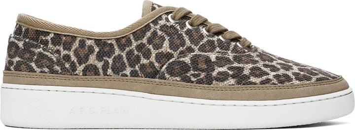 A.P.C. Beige Plain Simple Sneakers