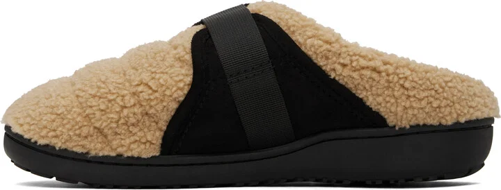 A.P.C. Beige SUBU Edition Belt Line Slippers - Image 3