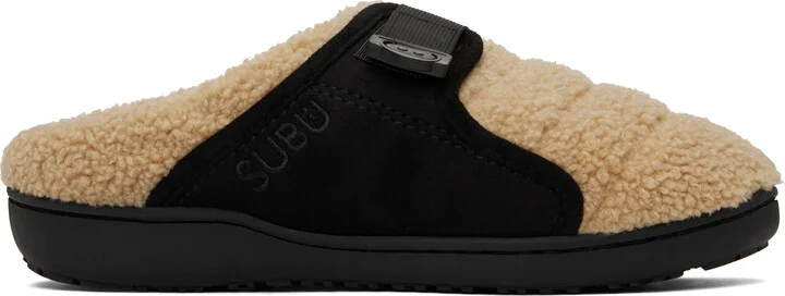 A.P.C. Beige SUBU Edition Belt Line Slippers