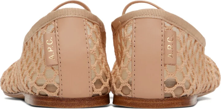 A.P.C. Beige Swan Ballerina Flats - Image 2