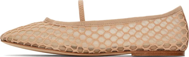 A.P.C. Beige Swan Ballerina Flats - Image 3