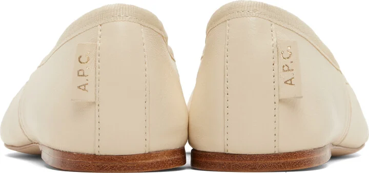 A.P.C. Beige Swan Ballerina Flats - Image 2
