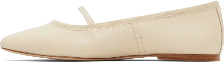 A.P.C. Beige Swan Ballerina Flats - Image 3