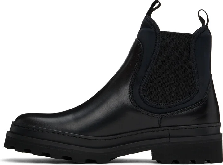A.P.C. Black Adrien Chelsea Boots - Image 3