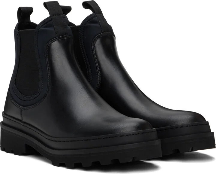 A.P.C. Black Adrien Chelsea Boots - Image 4