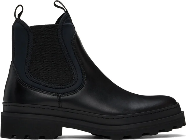A.P.C. Black Adrien Chelsea Boots