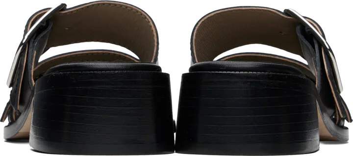 A.P.C. Black Aly Heeled Sandals - Image 2
