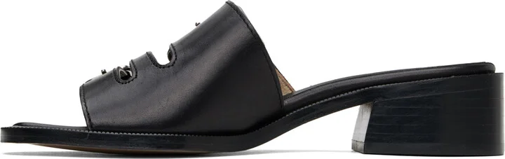 A.P.C. Black Aly Heeled Sandals - Image 3