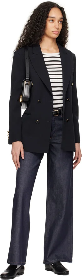 A.P.C. Black Anastasia Barbieri Edition Leather Loafers - Image 5
