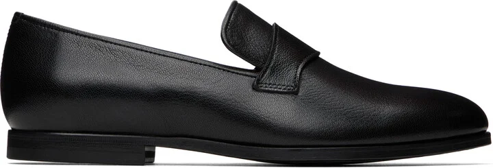 A.P.C. Black Anastasia Barbieri Edition Leather Loafers