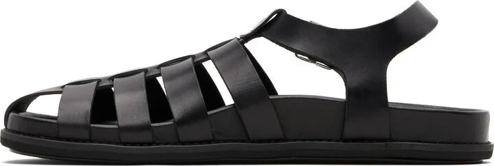 A.P.C. Black Fisherman H Sandals - Image 3