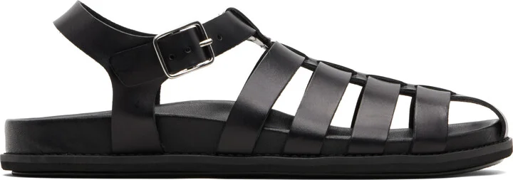 A.P.C. Black Fisherman H Sandals
