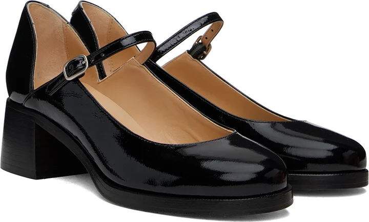 A.P.C. Black Jade Mary Jane Heels - Image 4