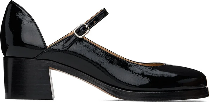 A.P.C. Black Jade Mary Jane Heels