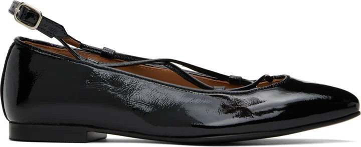 A.P.C. Black Katie Ballerina Flats