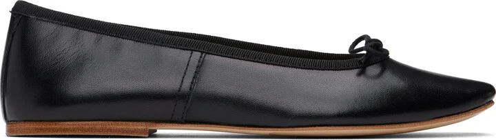 A.P.C. Black Leah Ballerina Flats