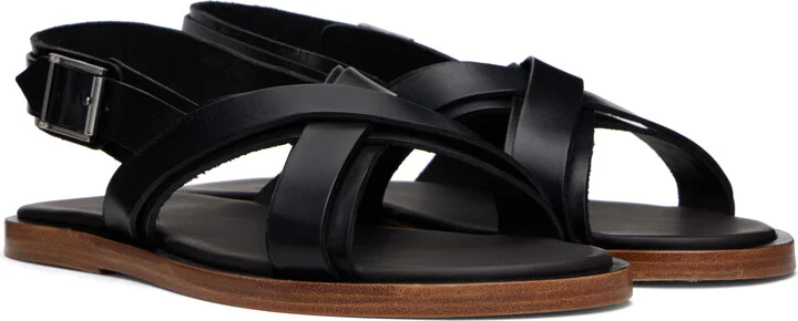 A.P.C. Black Lou Sandals - Image 4