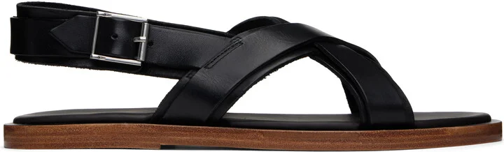 A.P.C. Black Lou Sandals