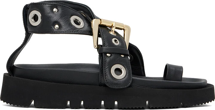 A.P.C. Black Natacha Ramsay-Levi Edition Concarneau Sandals