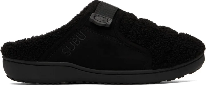 A.P.C. Black SUBU Edition Belt Line Slippers