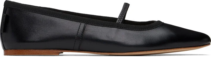 A.P.C. Black Swan Ballerina Flats