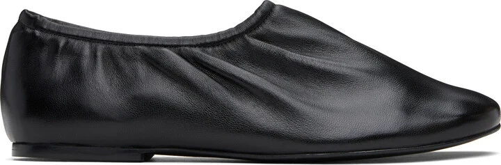 A.P.C. Black Swan Slip-On Ballerina Flats