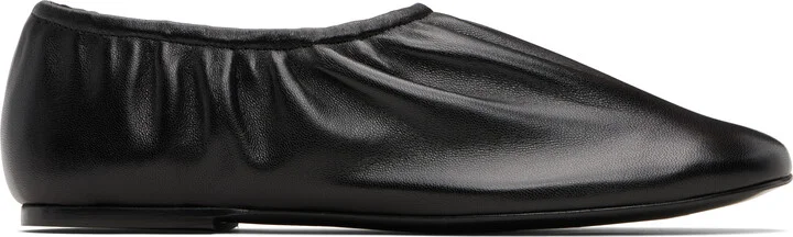 A.P.C. Black Swan Slip-On Ballerina Flats
