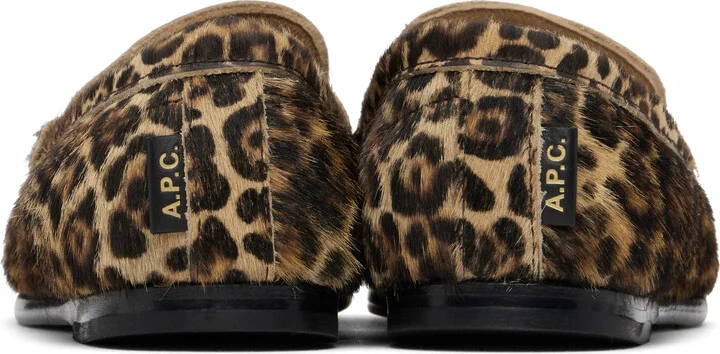 A.P.C. Black & Tan Swan Loafers - Image 2