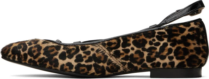 A.P.C. Brown & Black Katie Ballerina Flats - Image 3