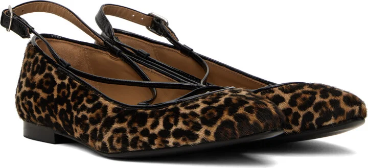 A.P.C. Brown & Black Katie Ballerina Flats - Image 4