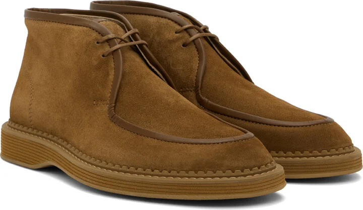 A.P.C. Brown Preppy Desert Boots - Image 4